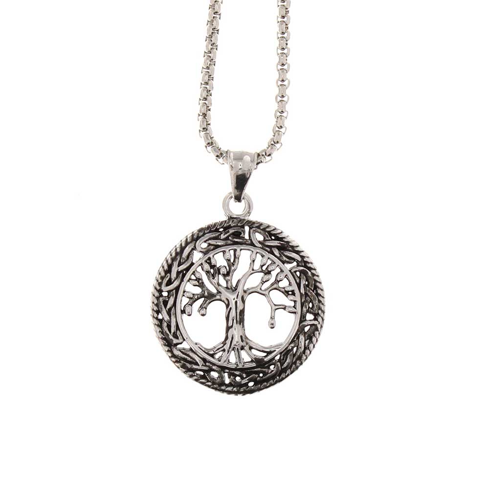 Zac's Alter Ego - Tree of Life Necklace - Silver coloured